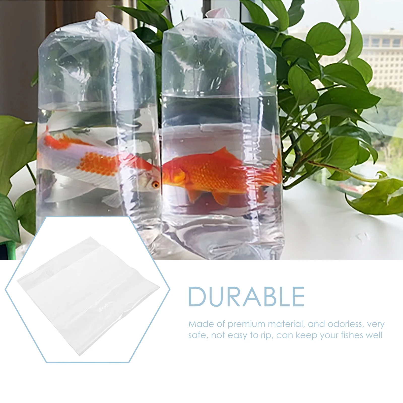 20 Pcs Fish Packing Bag Transport Bags Clear Leak-proof Shipping Plastic Storage