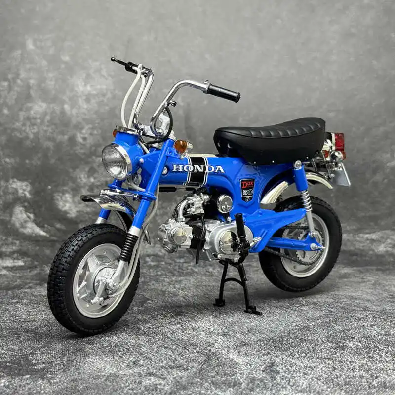 Diecast Model Car Benz EBBRO 1:10 Alloy HONDA DAX ST50 1969 Motorcycle Car Model Toys for Boys Collection Display Hobby