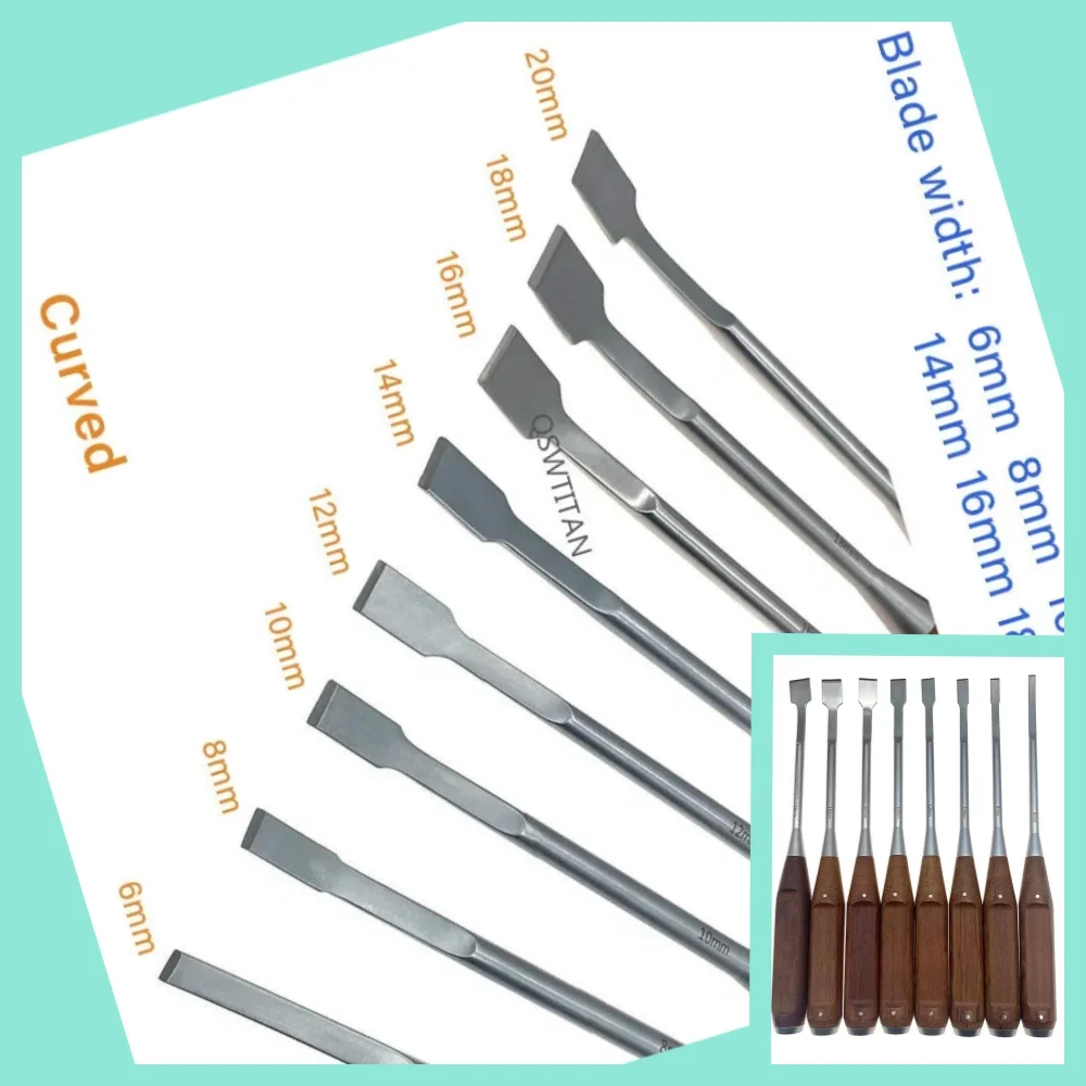 

Medical Bone Osteotomes 6mm-20mm Bone Knife Veterinary Orthopedic Surgical Instruments Autoclavable