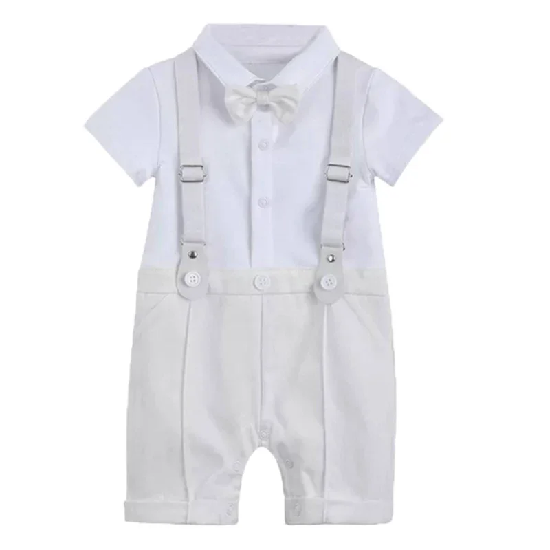 Newborn Baby Boys Clothes Set Summer Toddler Boys Gentleman\'s Birthday Christening Infant Kids Wedding Party Formal Dress Suits