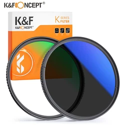 K&F Concept 2PCS MCUV+CPL Filter Kit Circular Polarizer Camera Lens Filter 49mm 52mm 55mm 58mm 62mm 67mm 72mm 77mm 82mm