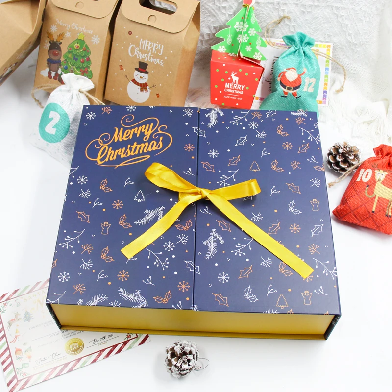 Kunden spezifisches Produkt2023 neue kunden spezifische Mystery-Geschenkverpackungs-Countdown leere Adventskalender-Geschenk box