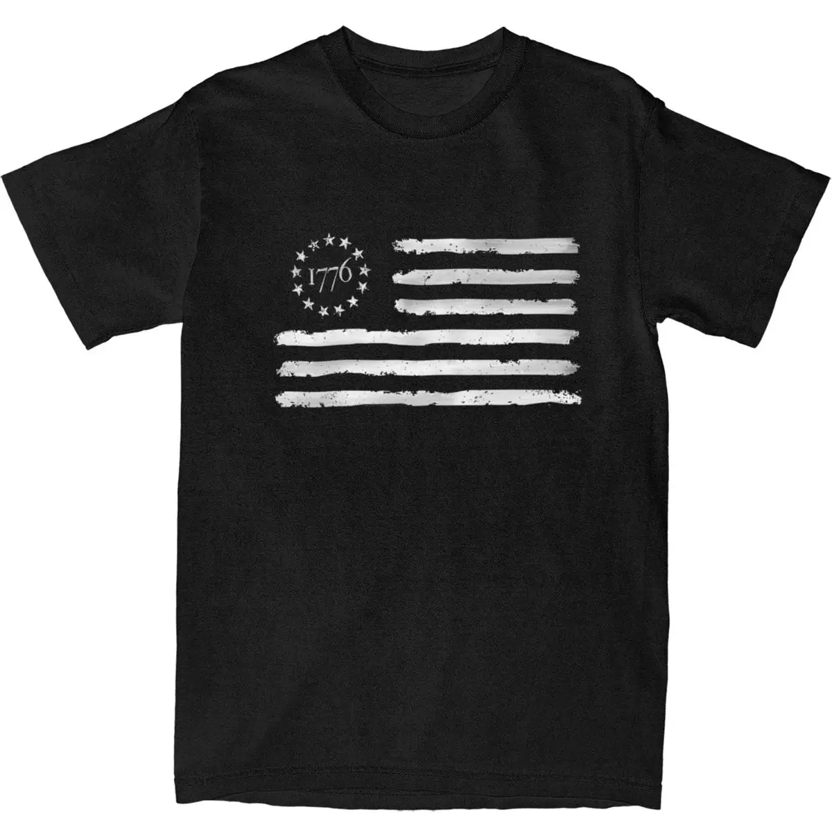 Couple T-Shirt Betsy Ross Flag USA America United States 1776 T-Shirts July 4th Summer Tee Shirt Vintage Cotton Clothing Gift