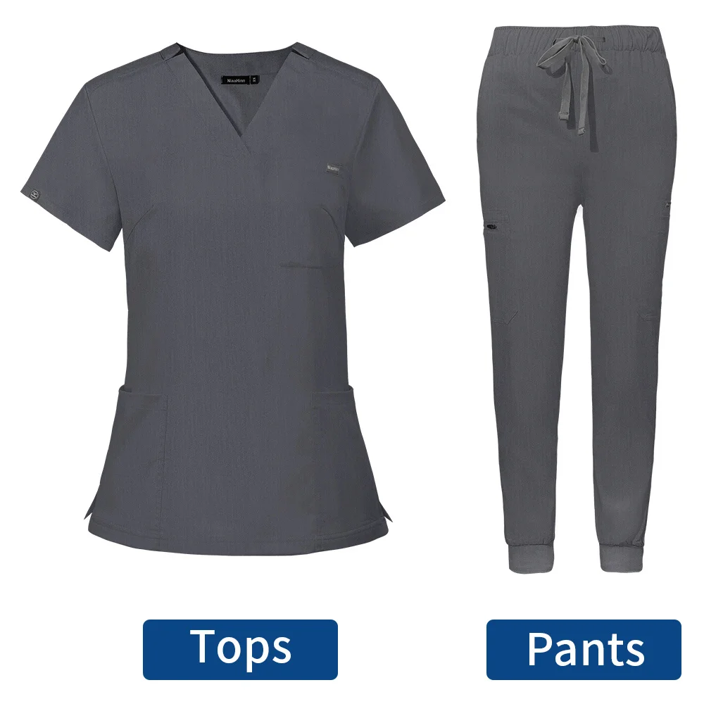 Ziekenhuis Medische Uniformen Artsen Scrubs Sets Verpleegkundigen Accessoires Chirurgisch Uniform Voor Vrouwen Tandheelkundige Kliniek Werkkleding Kleding Pakken