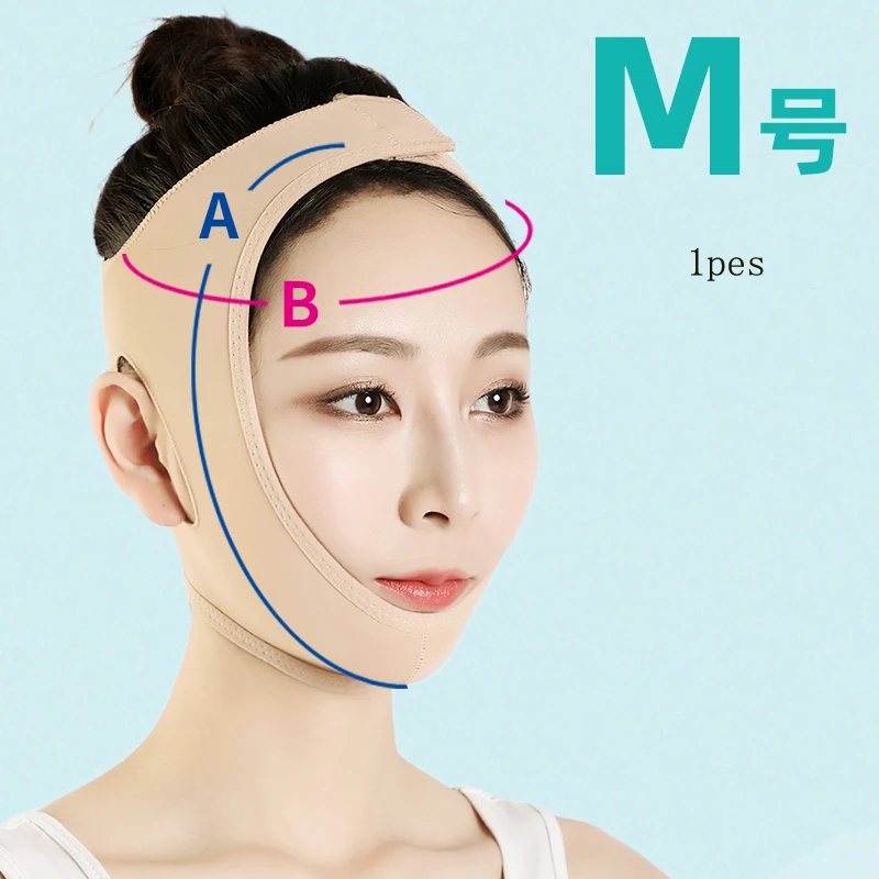 Face-Lift V-Face Artifact Mask Line แกะสลัก Recovery ผ้าพันคอหมวกยกกระชับใบหน้า Shaping ยกกระชับ