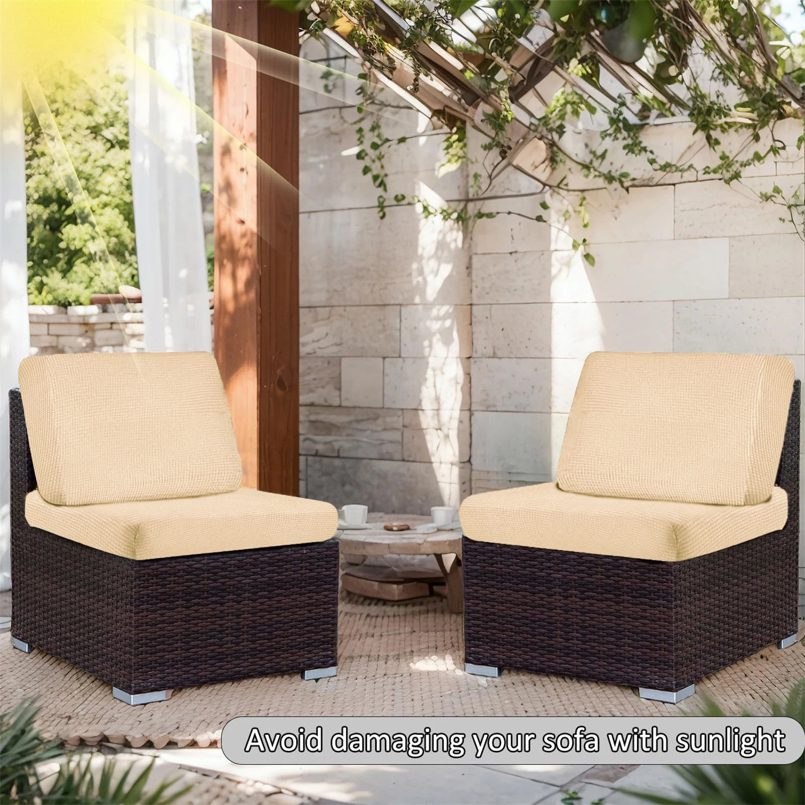 Waterproof Outdoor Sofa Cover - Outdoor Furniture With Storage For Cushions ulasan dan harga