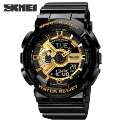 SKMEI Youth Fashion Cool Wristwatch LED Light Digital Men WomenWatches Waterproof World Time Chrono Clock Reloj Hombre 2 Size