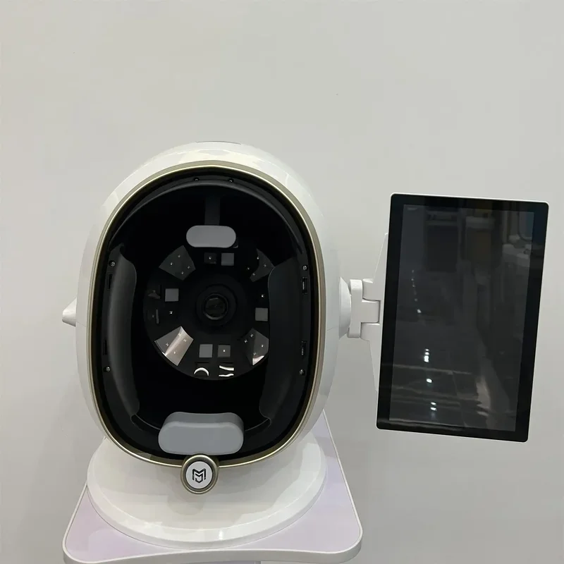 Scanner de peau 3D, analyseur de soins du visage, Machine de moniteur, caméra faciale, analyse de Test, miroir magique, Test Portable, détecteur d'anglais