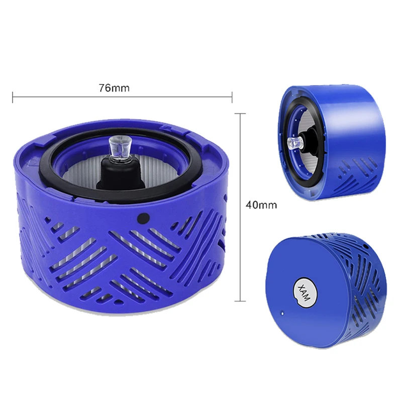 ชุดเปลี่ยนอุปกรณ์เสริมสำหรับ V6 Dyson/V7/V8/DC59แผ่นกรองก่อนล้างทำความสะอาดได้ชิ้นส่วนเครื่องดูดฝุ่นแผ่นกรอง HEPA ที่กรองอากาศ
