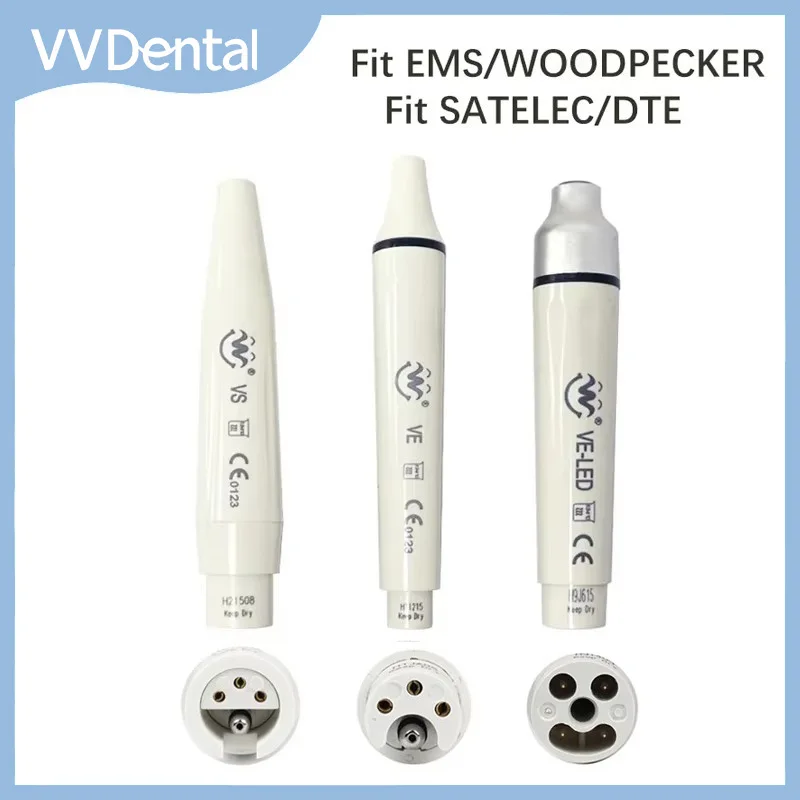 Dental Ultrasonic Scaler Handpiece With Led Detachable Piezo Handpiece Teeth Cleaning Dental Tools Fit for SATELEC DTE WOODPECKE