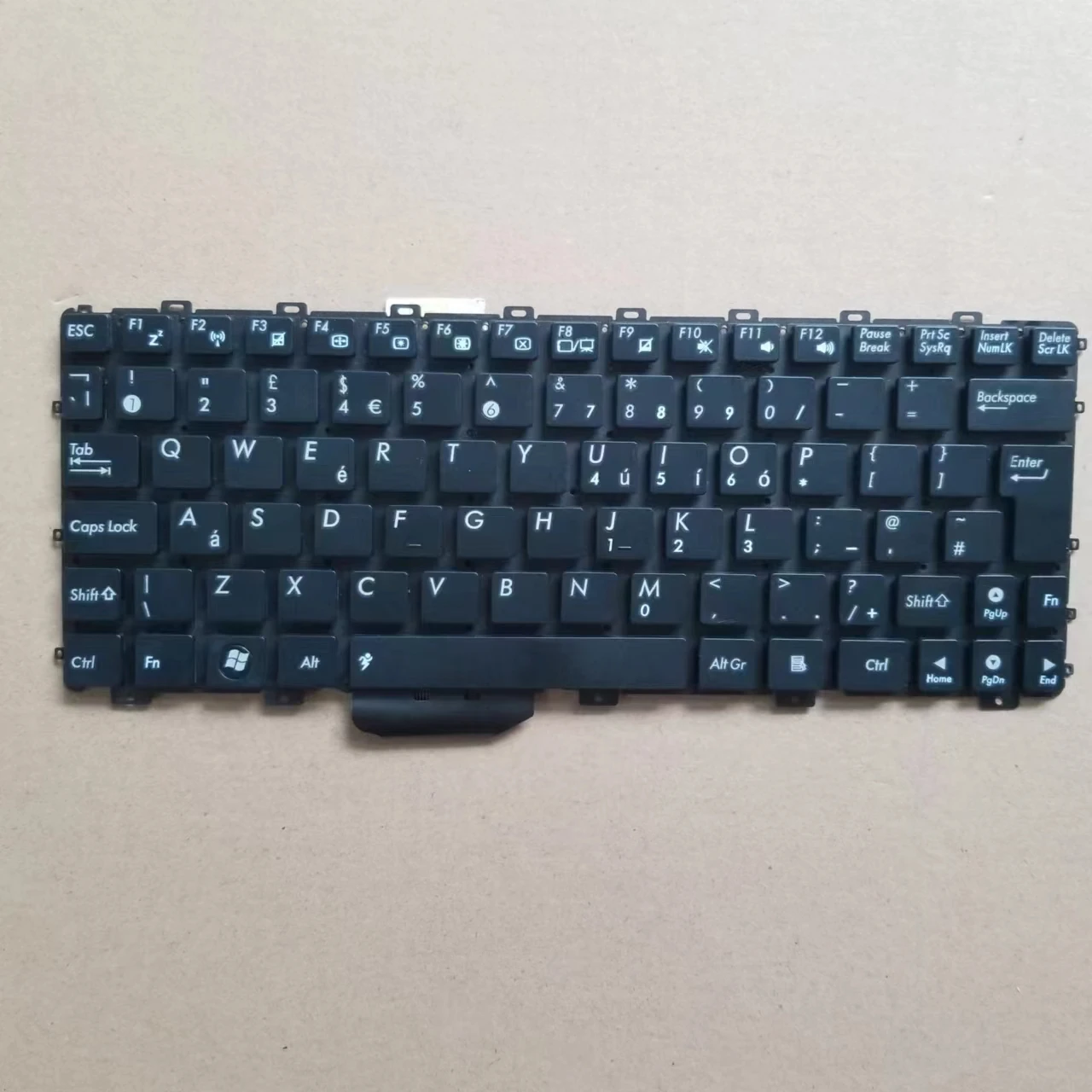 Clavier Big Enter UK pour Bali EeePC, EPC, 1015e, 1015p, 1015pe, 1015ped, 1015peg, 1015pem, noir, sans cadre, nouveau