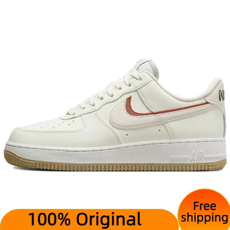 Nike Air Force 1 Low 82 Double Swoosh Sail Cinnabar Phantom Women's Sneakers shoes With Original Box