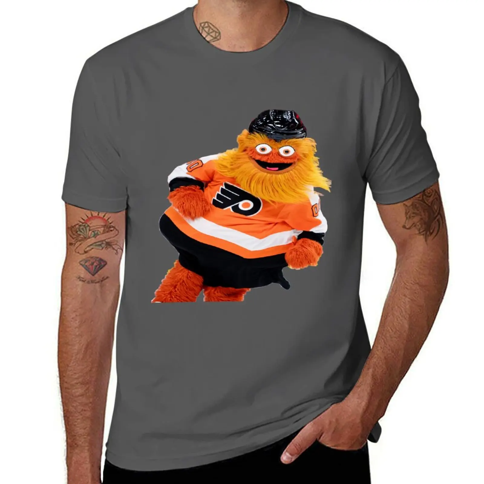 

Gritty mascot shirts T-Shirt customizeds plain men clothings
