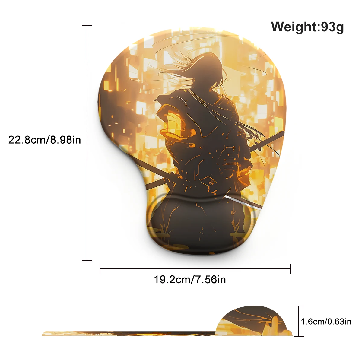 Knight-errant In Light Mouse Pad Wrist Ergonomic Soft Anti-Slip Wrist Rest Support Mat Computer Mouse Pad for Office  PC