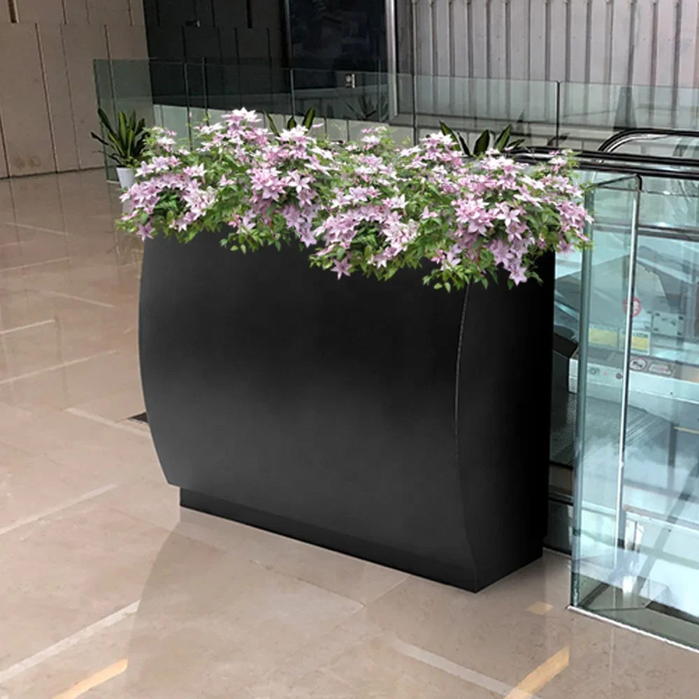 Large Outdoor Metal Garden Boxes Flower Pots Planters