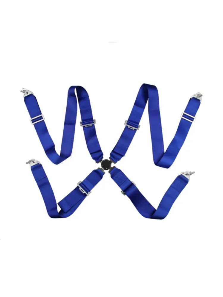 

4 Point 3 Inches Blue Color Quick Release FIA Racing Car Harness FER012