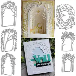 Forrest Metal Cutting Dies Stary Clouds Nested Frame Tunnel Die-cut Scrapbooking Stencil Template Gift Paper Card DIY Home Decor