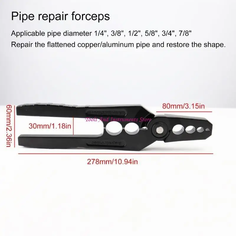 Coppers coppers الأنابيب مستديرات مستدير وظيفي coppers pipe pipe pliers مصنوع من HVAC و DIY عشاق C7AC