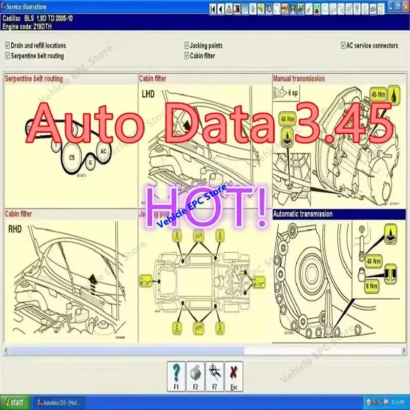 2026 hot selling newest  Auto Data 3.45 auto data car software with free install video to help autodata 3.45 car software