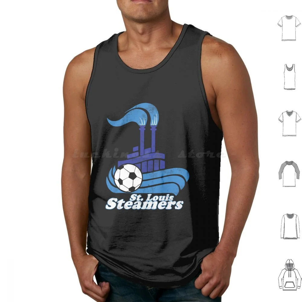 Camiseta Unisex de tiro trasero Misl Steamers, Sudadera con capucha, camisetas sin mangas, estampado de algodón en la espalda Misl Steamers