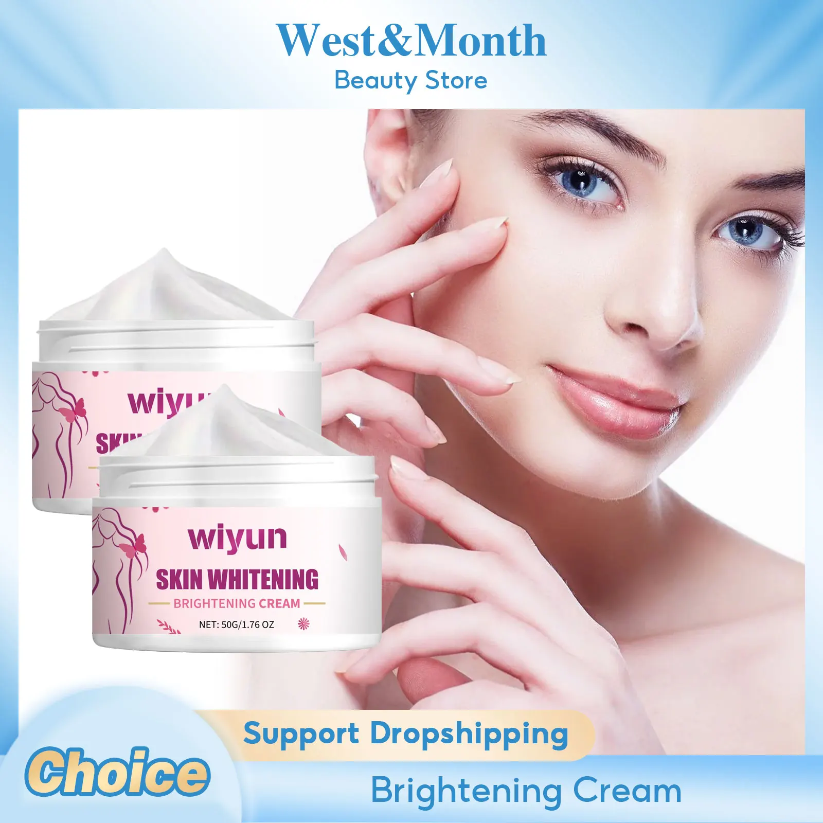 

Brighten Cream Deep Moisturizing Hydrate Tender Reduce Sp-ots Softing Smoothing Lighten Fine Lines Firming Nourishing Face Cream