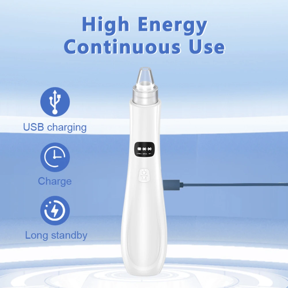 مزيل الرؤوس السوداء الكهربائية 3 أوضاع شفط لتنظيف الوجه جهاز تجميل المسام فراغ الرؤوس السوداء إزالة الجلد الميت أداة العناية بالبشرة #6