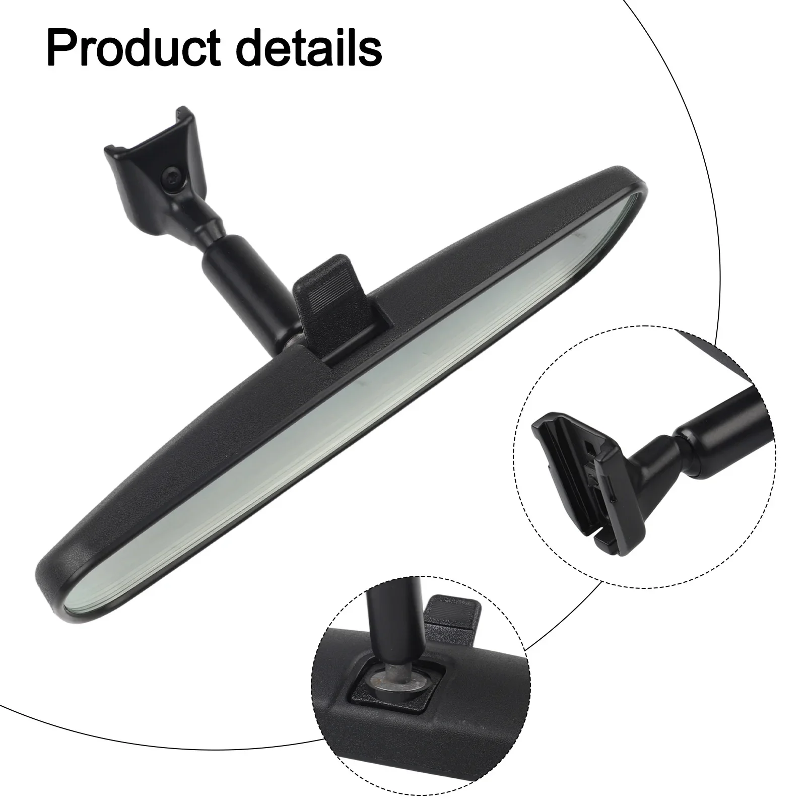 

Rear View For CR-V Inside Rear View Mirror Mirror Replacement Black High Durability Materials Wear-Resistant Design