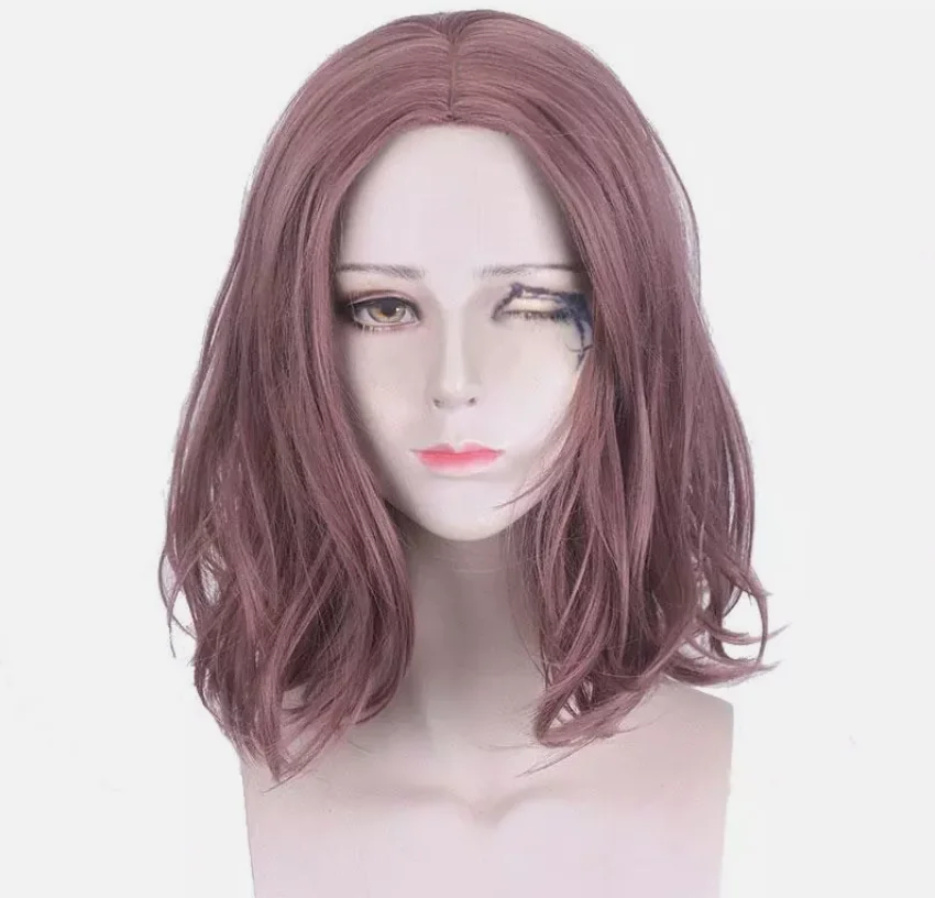 Elden Ring Melina Pink Curly Cosplay Cosplay Wigs Women 35cm Synthetic Hair