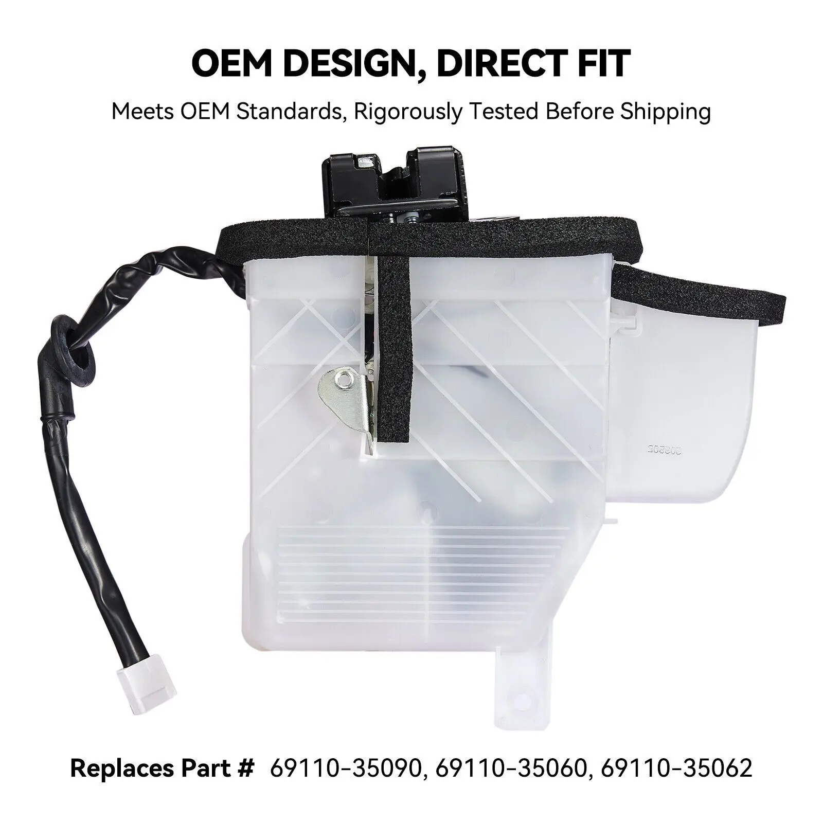 4 عداء 2003-2009 لتويوتا الباب الخلفي غطاء صندوق السيارة قفل الباب المحرك 6911035090 #5