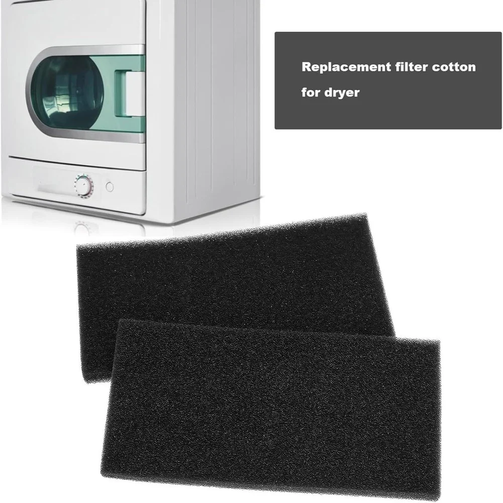 2pcs Filter Sponge 280x137x20mm Synthetic Polyester For Panasonic Dryer Washing Machine Dust Removal Reduction Replacement Parts