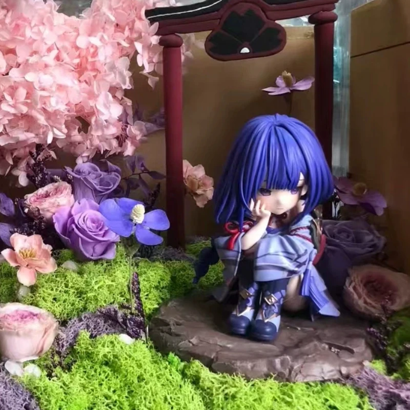 

Фигурка Cr Q Version Chibi Raiden Shogun: Милая аниме-девушка Genshin Impact, в коробке, для декора рабочего стола, подарок для фанатов аниме