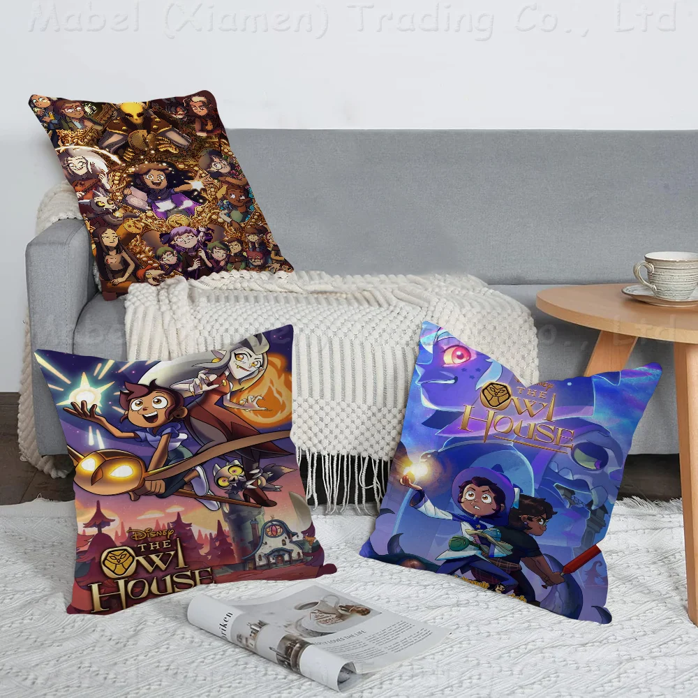 

The O-Owl Cartoon House Pillow Gift Home Office Decoration Pillow Bedroom Sofa Car Cushion CoverPillow Case