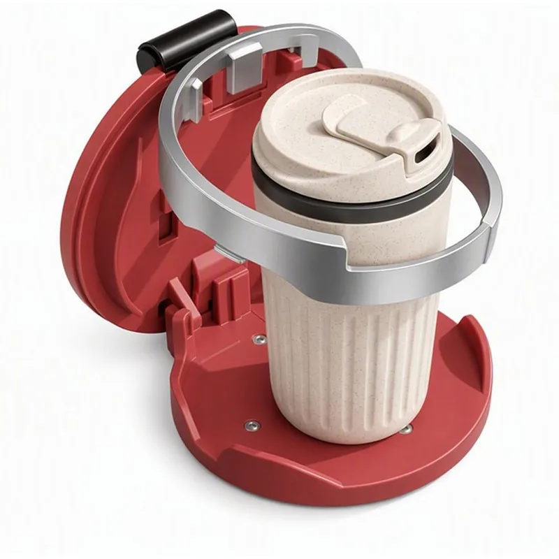 Universal Foldable Car Cup Holder with Hook, Car Door Cup Holder Accessories, Versatile Drink Storage, Foldable & Space-Saving