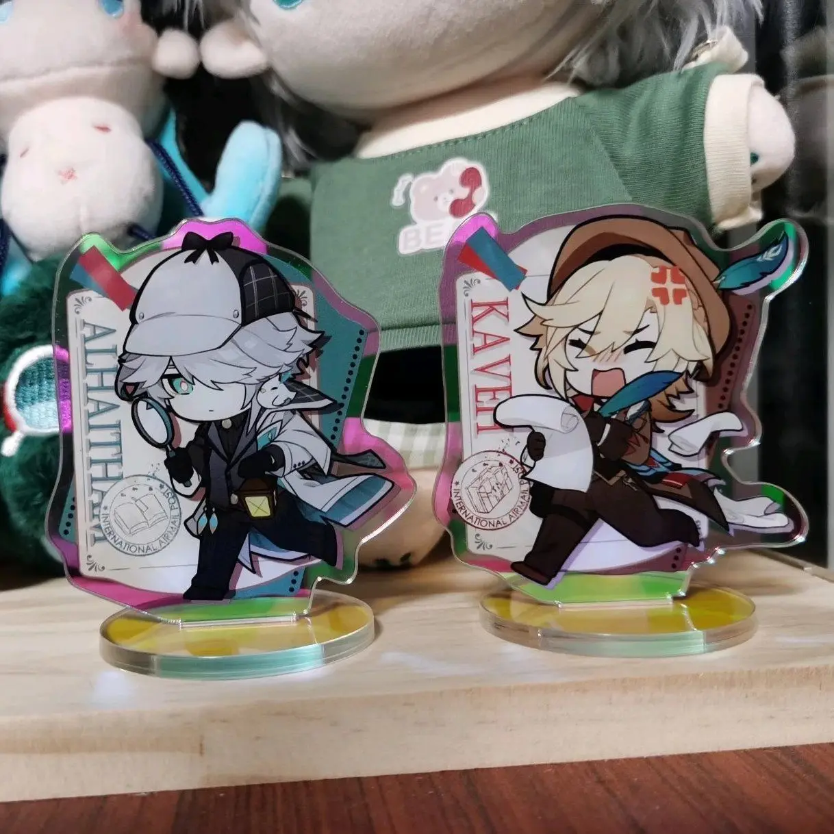 Игрушечные фигурки alhaiтема, акриловая подставка, аниме экшн-фигурка, украшение, модель, аксессуары, подарок, игрушка yuanshen Kaveh, настольные украшения