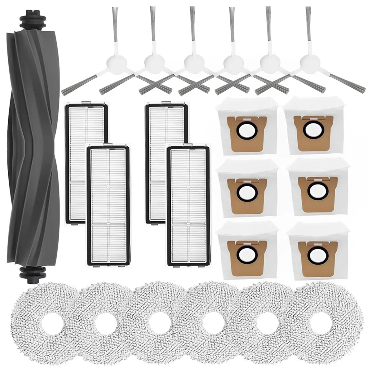 For Dreame L10S Ultra/Dreame L10s Ultra Robot Vacuum Replacement Parts Main Side Brush Hepa Filter Mop Cloth Dust Bags