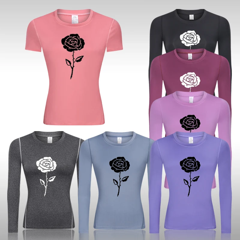 

Multiple Colors Women Workout Yoga Activewear Round-Neck T-Shirts Running Fitness Sports Short Sleeve Jogging Trousers Quick Dry