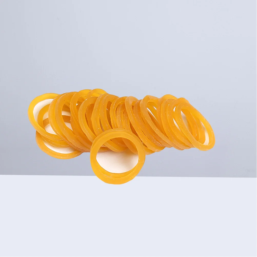 100 جرام الأربطة المطاطية 1.5x0.14 سنتيمتر عالية المرونة قابلة لإعادة الاستخدام خفيفة الوزن حلقات مستديرة لتنظيم كابلات المستندات في المكتب #3