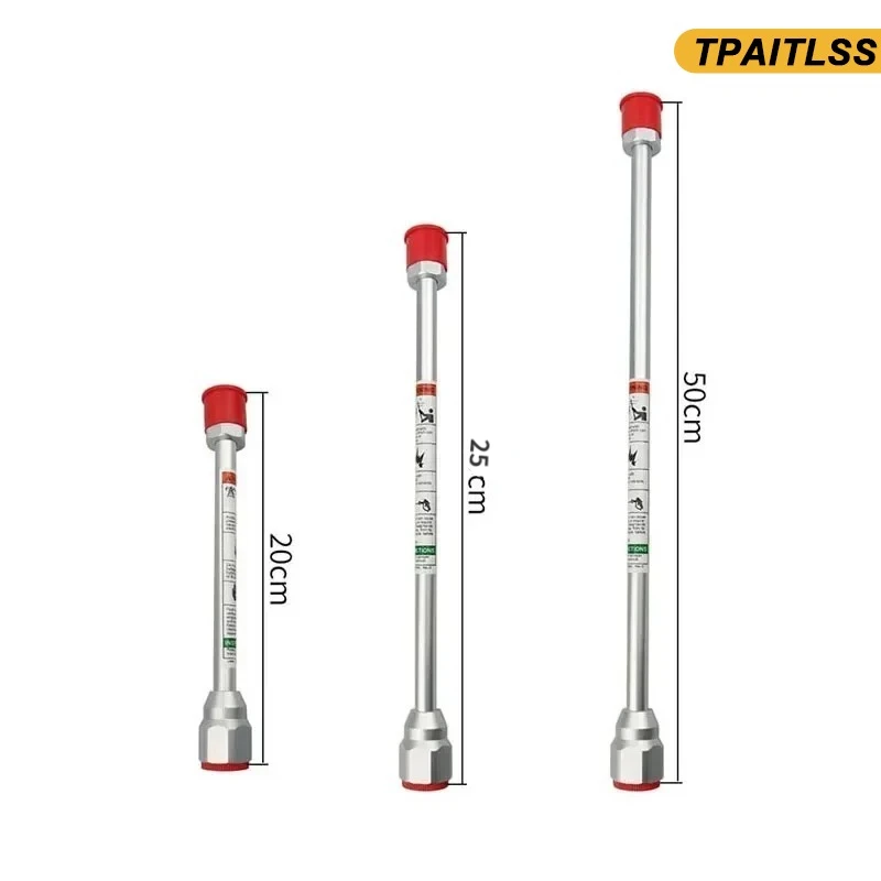 เครื่องพ่นสีแบบไม่มีอากาศขนาด20ซม. // 25ซม./50ซม. เครื่องมือต่อปลายขั้วสเปรย์สำหรับไทเทเนียมอุปกรณ์ปกป้องป้องกันหัวฉีด