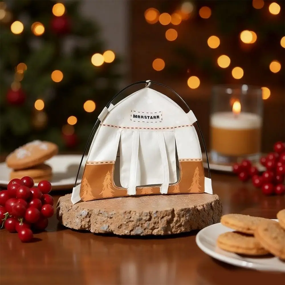 Speelgoedmodel 1:12 schaal campingtentmodel Oxford stoffen mini miniatuur popent gesimuleerd poppenhuis miniatuur poppenhuisornament