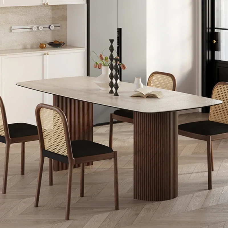 Dining Room  Round Table Service Multifunction Home Furniture Rectangular