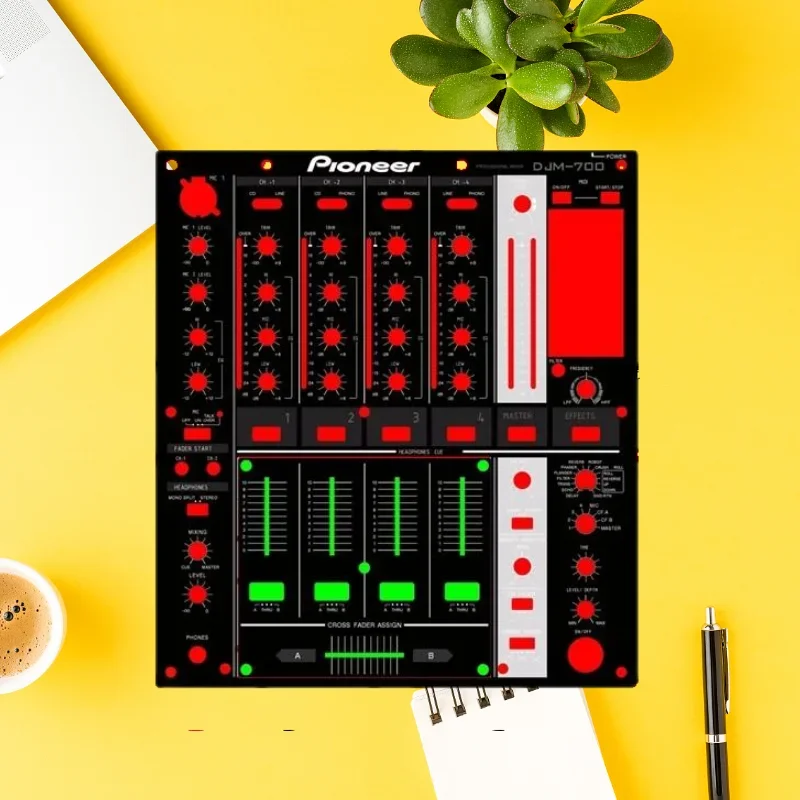 

​​"Pioneer DJM-700 Mixer Panel Protector Skin -Customizable Anti-Scratch Vinyl Film with Color Decals (Precision-Cut/No Residue)