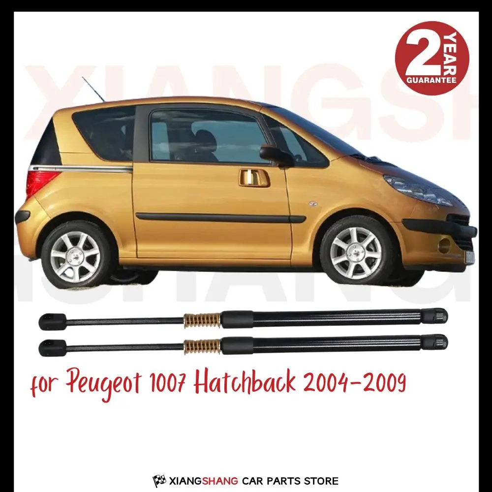 

2pcs Rear Tailgate Damper for Peugeot 1007 Hatchback 2004-2009 WITH SPRING Trunk Boot Gas Charged Gas Struts