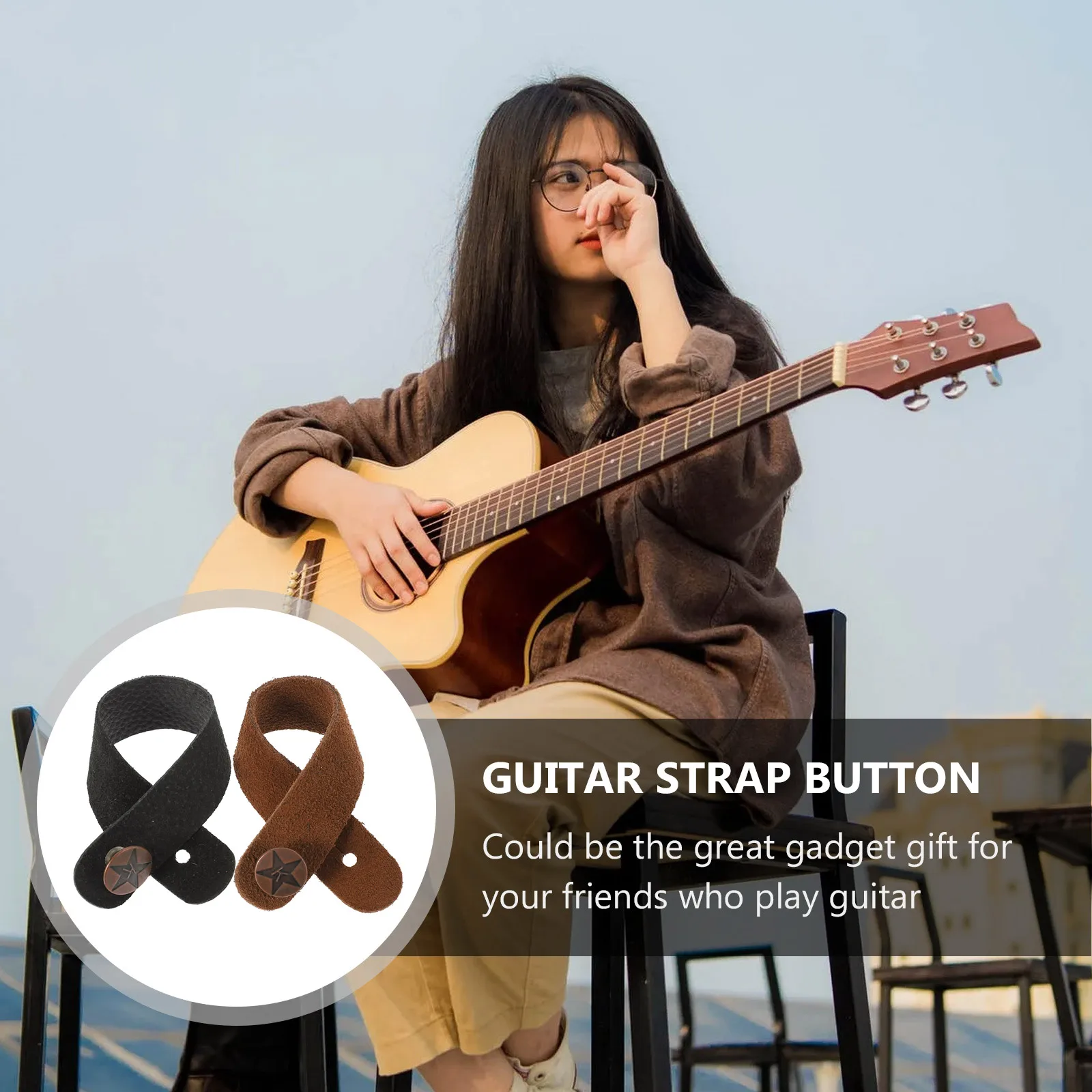 

4 pcs Neck Headstock Lock For Acoustic Electric Bass Ukulele Banjo Durable Guitar Accessories Guitar Strap Button