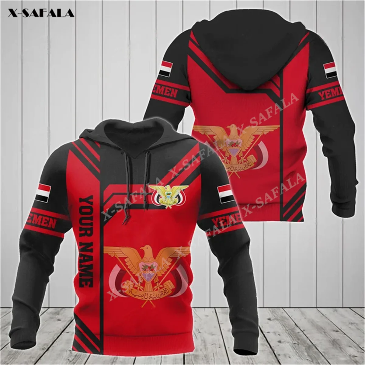 

Custom Name YEMEN COAT OF ARMS Flag 3D Print Zipper Hoodie Men Pullover Sweatshirt Hooded Jersey Tracksuits Outwear Coat