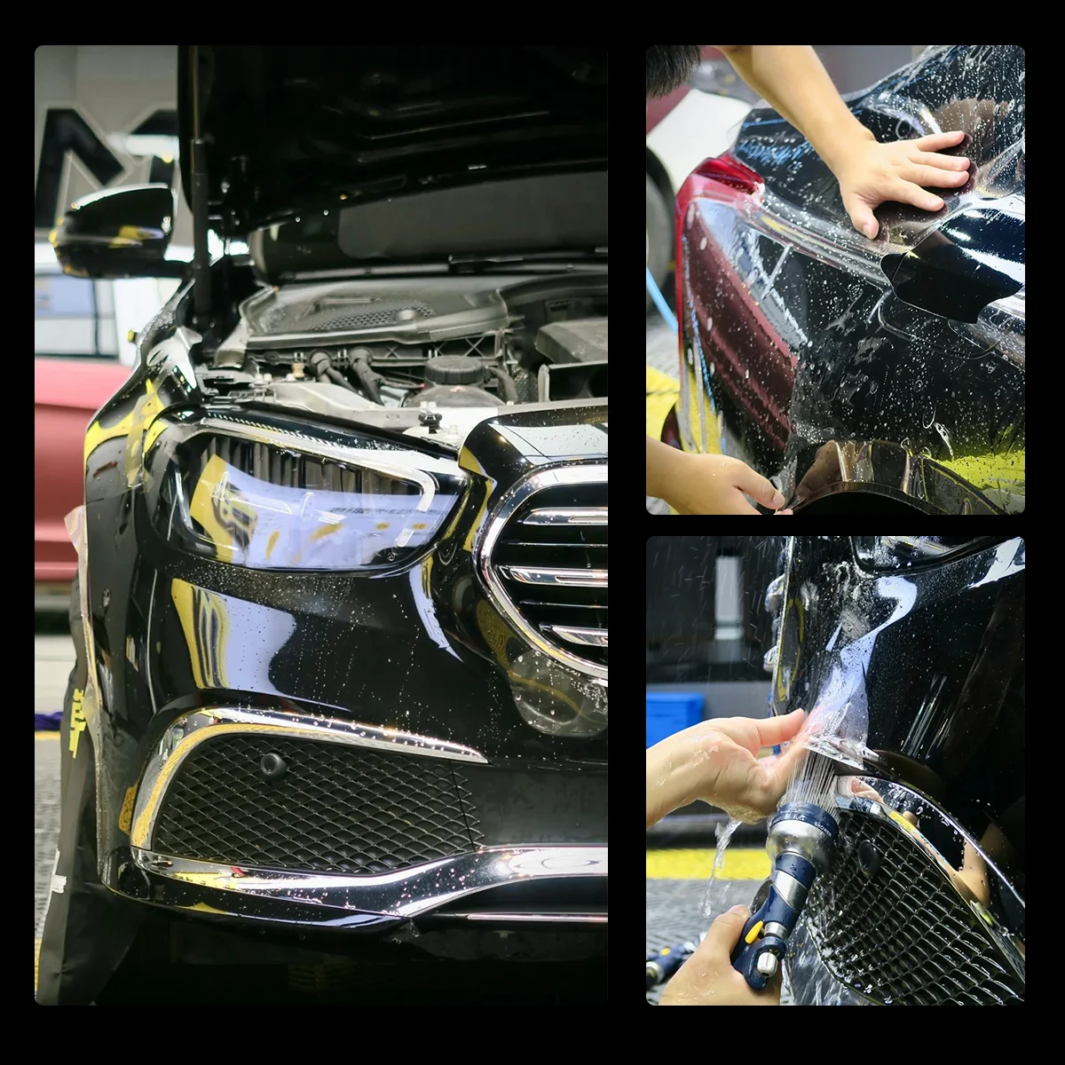 TPH 6,5/7,5 мил прозрачная глянцевая пленка для ремонта автомобильной краски PPF, защита от царапин, желтого цвета, простая в установке TPH PPF