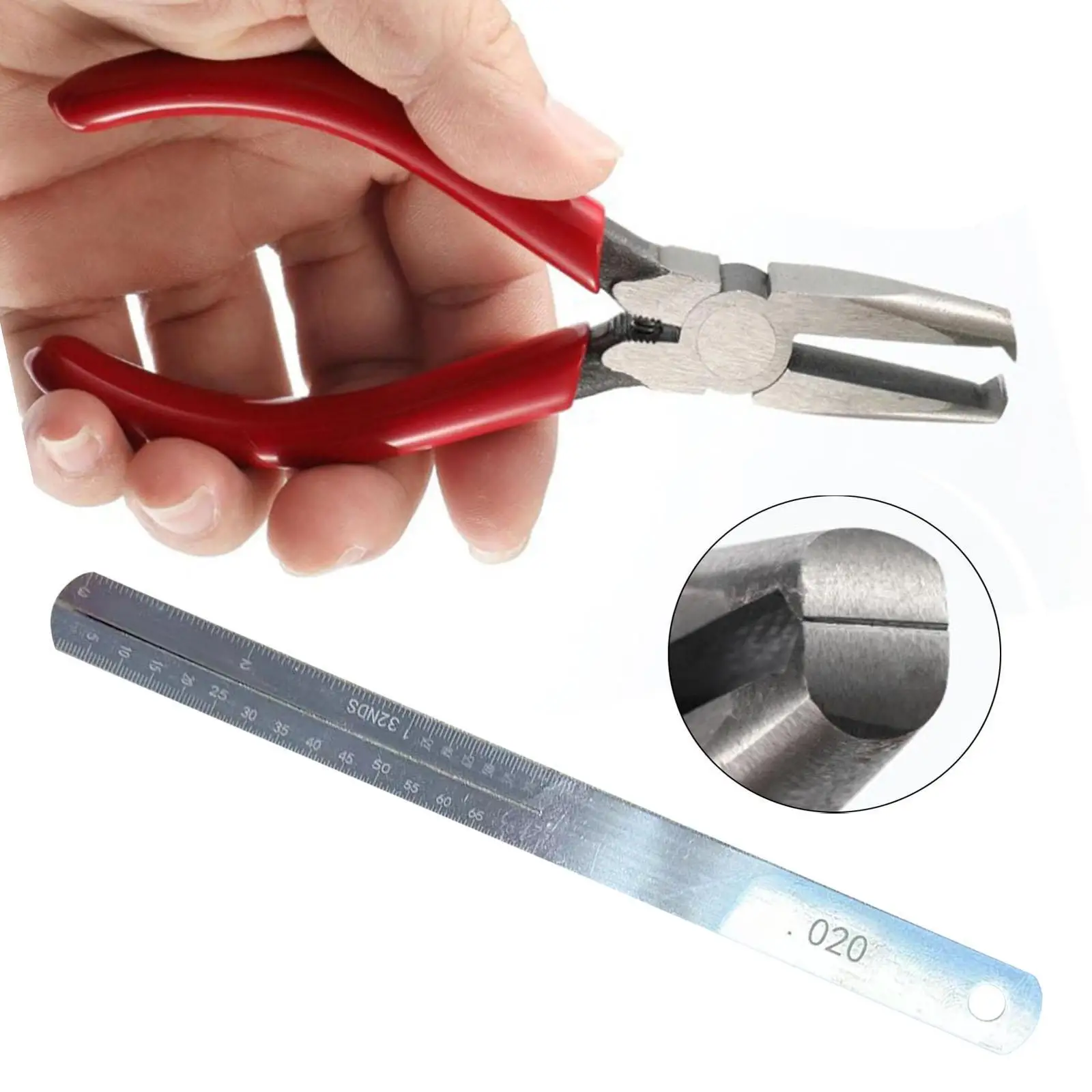 Metal Steel Guitar Fret Puller Non Slip Plier End Cutting Nips for Guitar Repair and Fretboard Service