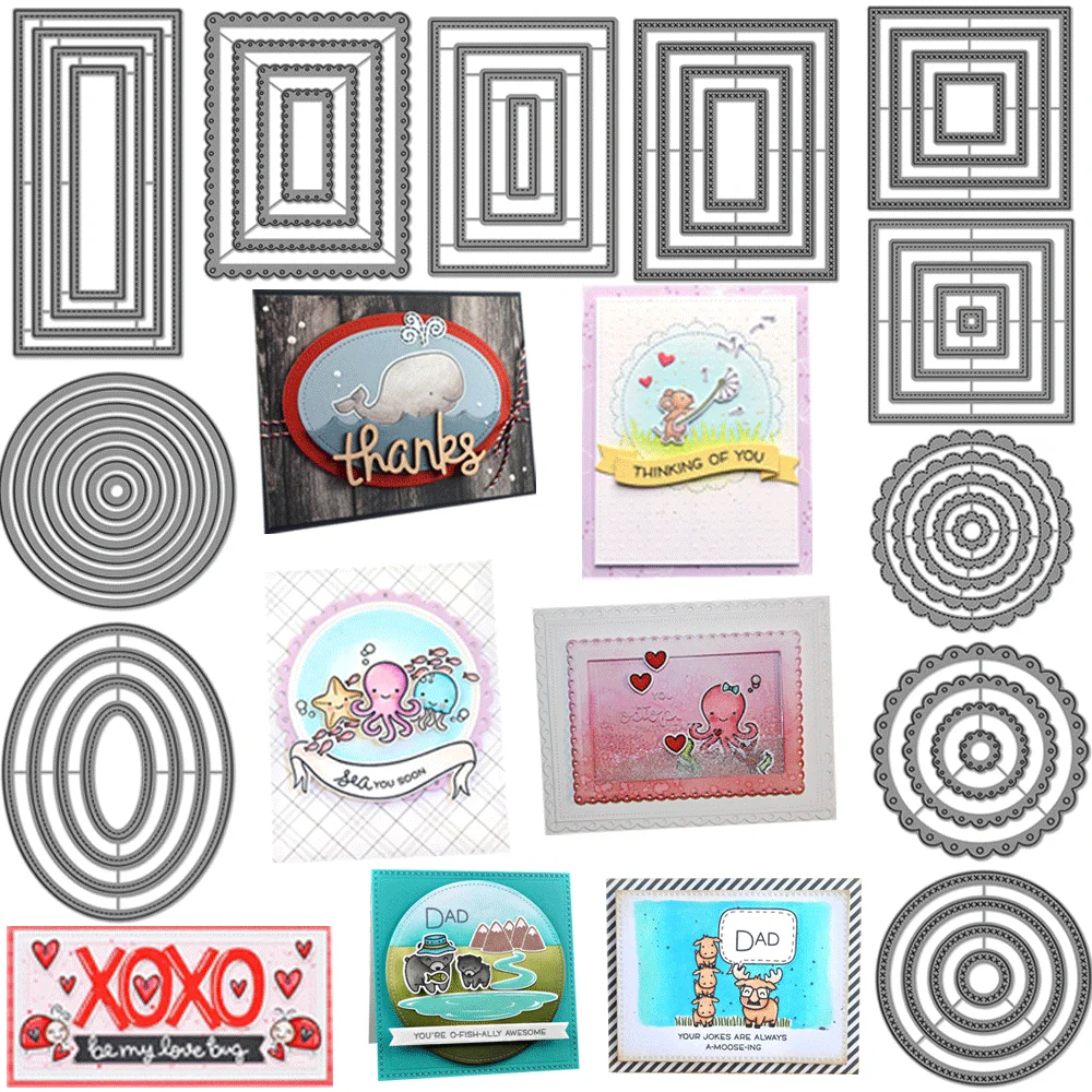 Metall-Stanzformen, Prägestanzung für DIY-Kartenherstellung, Scrapbooking, Bastelbedarf