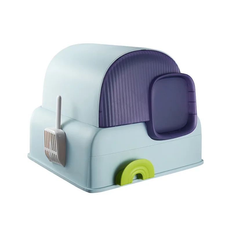 Fully enclosed cat litter box, cat toilet deodorant and splash-proof