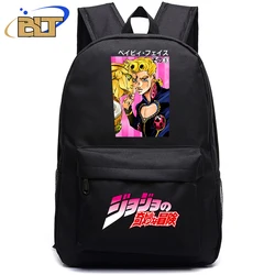 Jojo Bizarre Adventure anime black backpack teenagers school bag kids back to school gift