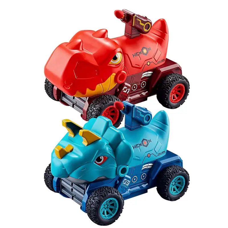 

Dinosaurs Transform Transport Carrier Kids Educational Folding Toys Dinosaur Truck Toy Transport Truck Toy With Ejection Race